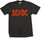 AC/DC Heren Tshirt -XXL- Logo Zwart