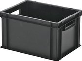 Stapelbak - Opbergbox - 400x300xH236mm - zwart