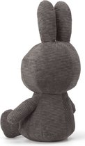 Peluche Miffy en velours côtelé gris - 70 cm - 27,5 "