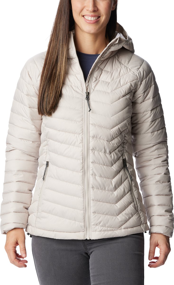Columbia Powder Lite™ Hooded Jacket Dames Jas Gewatteerde puffer Jas met Capuchon Bruin