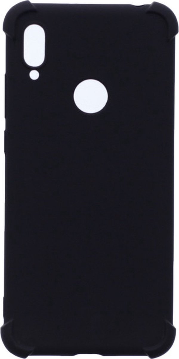 LuxeBass Hoesje geschikt voor Motorola Moto E6 Plus - Anti Shock - Zwart