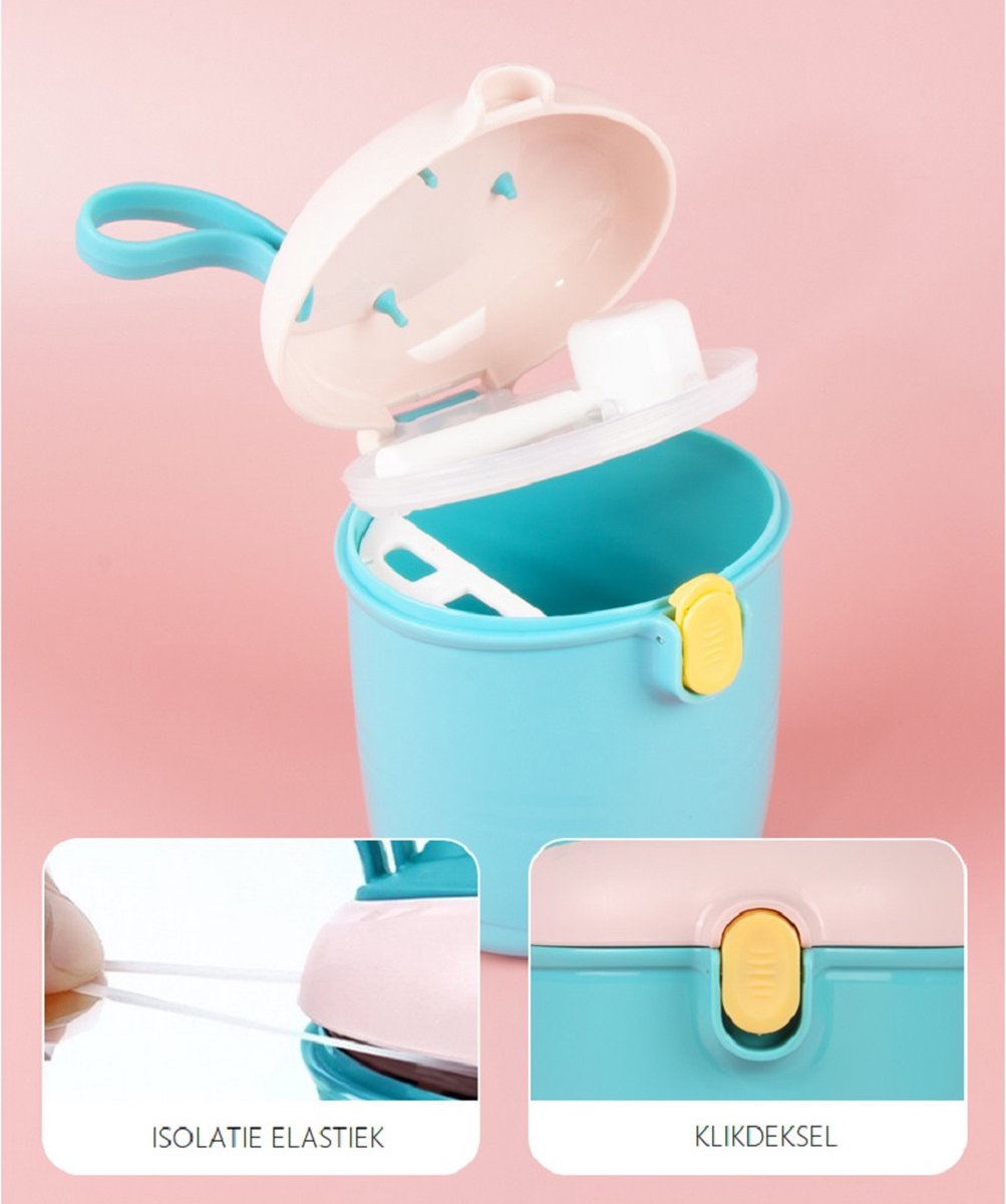 Melkpoeder portioneerder baby, melkpoeder dispenser, zuigelingenvoeding doos, melkpoeder opbergdoos, draagbare melkpoedercontainer, melkpoeder doos (BPA-vrij