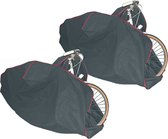 MSV Beschermhoes voor fiets - 2x - universeel - 119 x 115 x 164 cm - Fietshoes