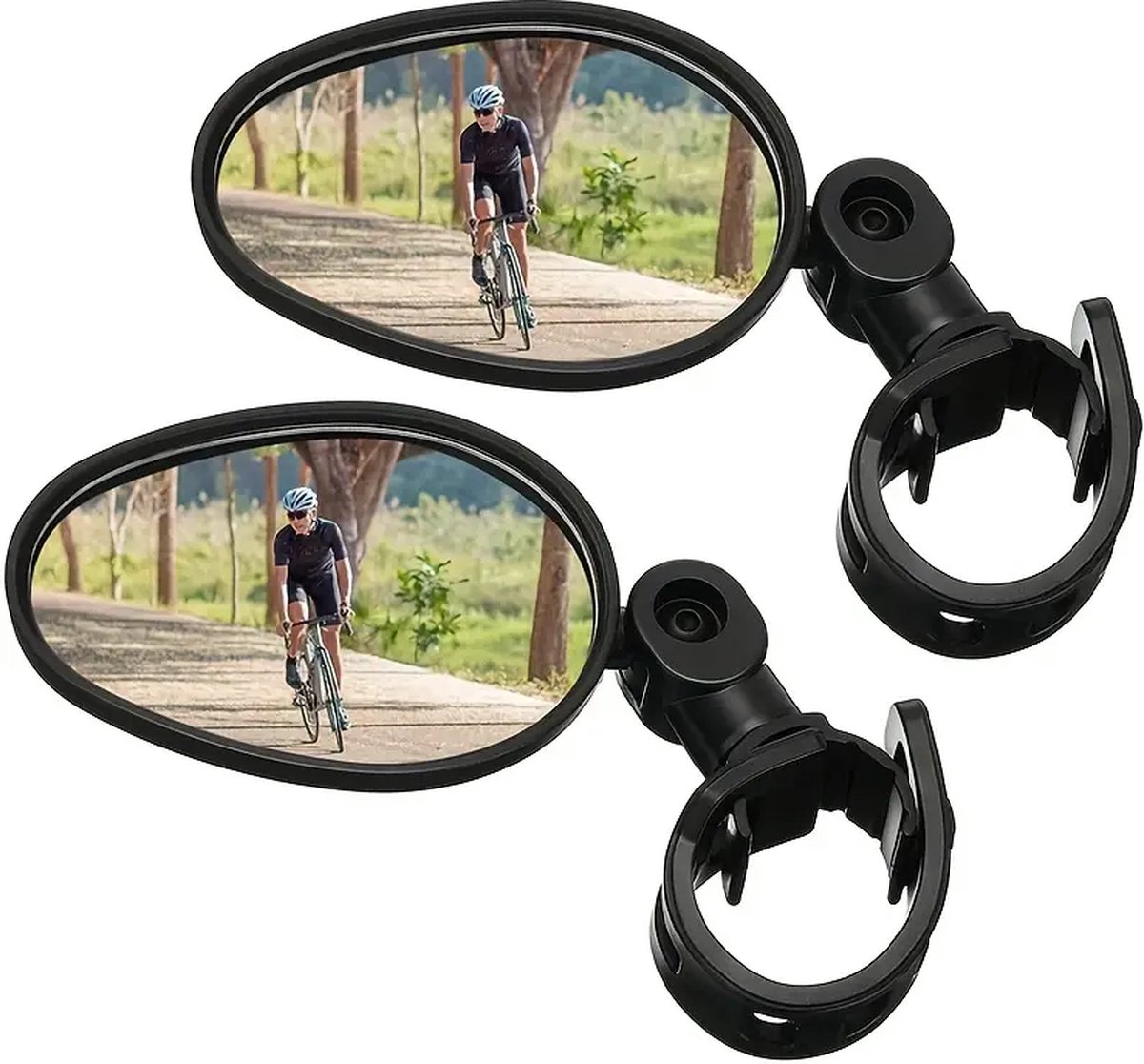 Guidon De Rétroviseur Réglable Grand Angle Miroir Convexe Cyclisme