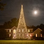 Fairybell LED Buiten Kerstboom voor in de vlaggenmast - 10 meter - 4000 LEDs - Warm wit