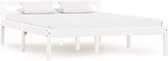 The Living Store Bedframe - Grenenhout - 120 x 200 cm - Wit
