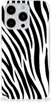 Trendy Telefoonhoesjes Geschikt voor iPhone 15 Pro Max Smartphone hoesje Zebra