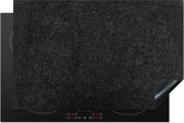 KitchenYeah inductie beschermer 80x52 cm - Zwart - Graniet print - Kookplaataccessoires - Afdekplaat voor kookplaat - Anti slip mat - Keuken decoratie inductieplaat - Inductiebeschermer - Inductiemat natuursteen - Beschermmat voor fornuis