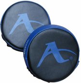 Karate-focushandschoenen (rond) Arawaza | zwart-blauw
