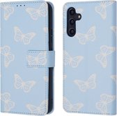 iMoshion Hoesje Met Pasjeshouder Geschikt voor Samsung Galaxy A14 (5G) / A14 (4G) - iMoshion Design Bookcase smartphone - Blauw / Butterfly