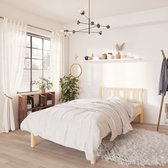 The Living Store Houten Bedframe - 195.5 x 95.5 x 69.5 cm - Massief grenenhout - Geschikt voor matras van 90x190 cm - Montage vereist
