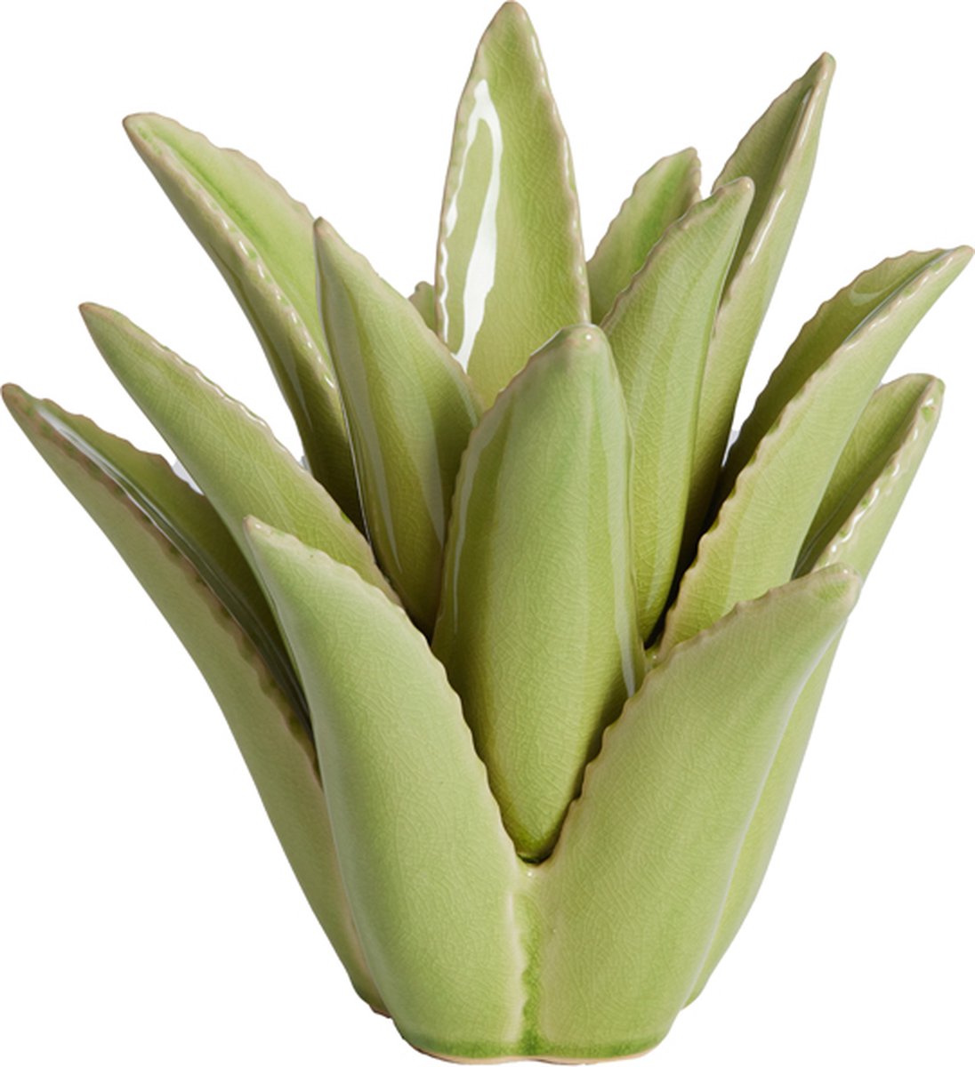 Light&living Theelicht Ø24,5x23 cm CACTUS keramiek licht groen