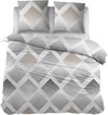 Snoozing Fieke Housse de couette - Extra large - 270x200/220 cm - Grijs