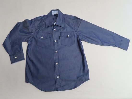 Overhemd - Jongens - Jeans - 3 jaar 98