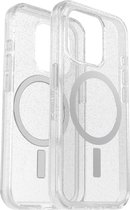 Geschikt voor OtterBox Apple iPhone 15 Pro Symmetry Back Cover Geschikt voor Mag Hoesje - Transparant