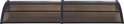 Deurluifel Mellerud afdak 200x100 cm zwart en bruin