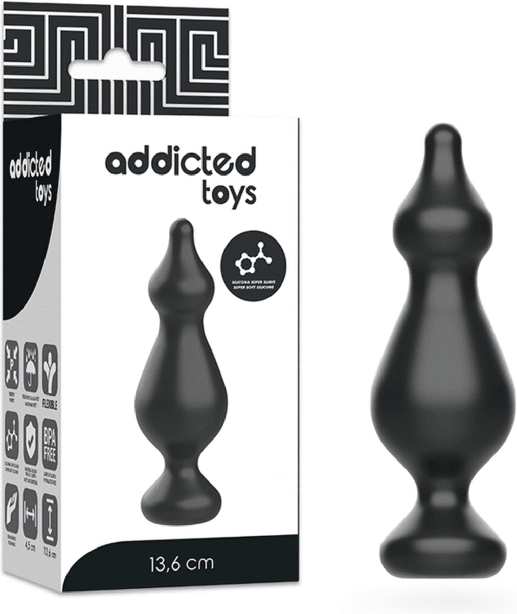 Goedkoopste ADDICTED TOYS | Addicted Toys Anal Sexual Plug 13.6cm Black | Buttplug | Anal Plug | Sex Toy for Man