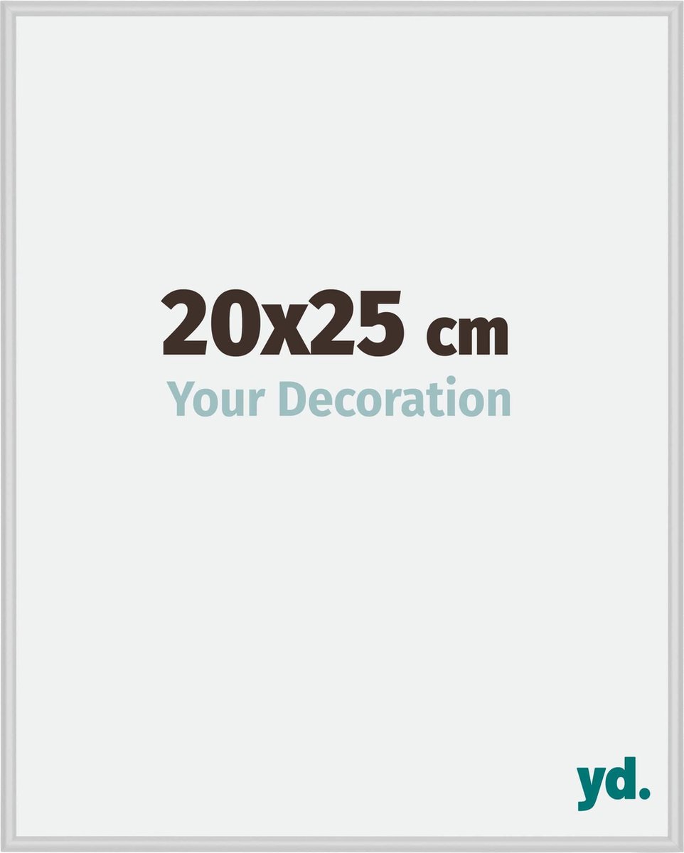yd. Your Decoration - Fotolijst 20x25 cm - Aluminium - Zilver Mat - Miami