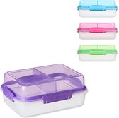Sistema to go - Lunch Stack Lunchbox - Rectangle 1,8 litre - Rose