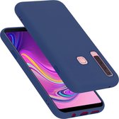 Cadorabo Hoesje geschikt voor Samsung Galaxy A9 2018 in LIQUID BLAUW - Beschermhoes gemaakt van flexibel TPU silicone Case Cover
