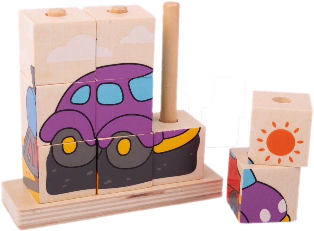 Blokpuzzel - Transport - 10dlg.