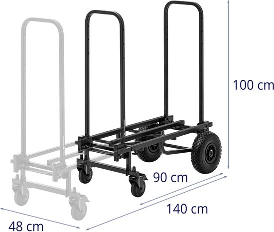 ELEM GARDEN TECHNIC Chariot de jardin en plastique 93x50,5x51 cm 