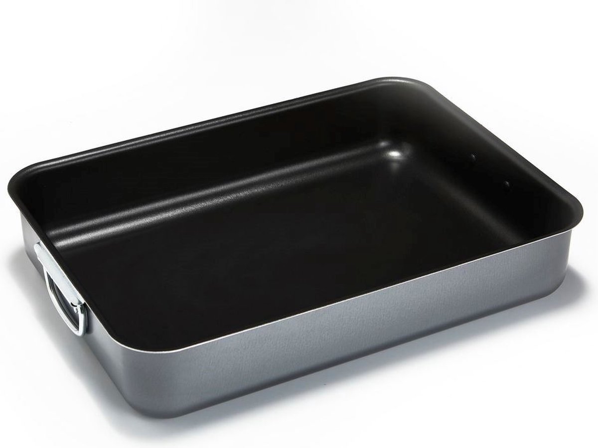 Moneta - Eden Braadslede Rechthoek 24x20 cm - Gerecycled Aluminium - Zwart -