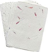 Set van 20 kaarten Tree Free katoenpapier, A5, met bloemen, schepranden, 250grs
