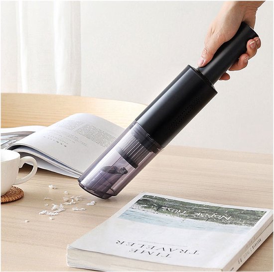 Handbediende stofzuiger Auto-stofzuiger Draagbare handheld USB Draadloos nat/droog gebruik Thuisauto-stofzuiger (Kleur: Roze