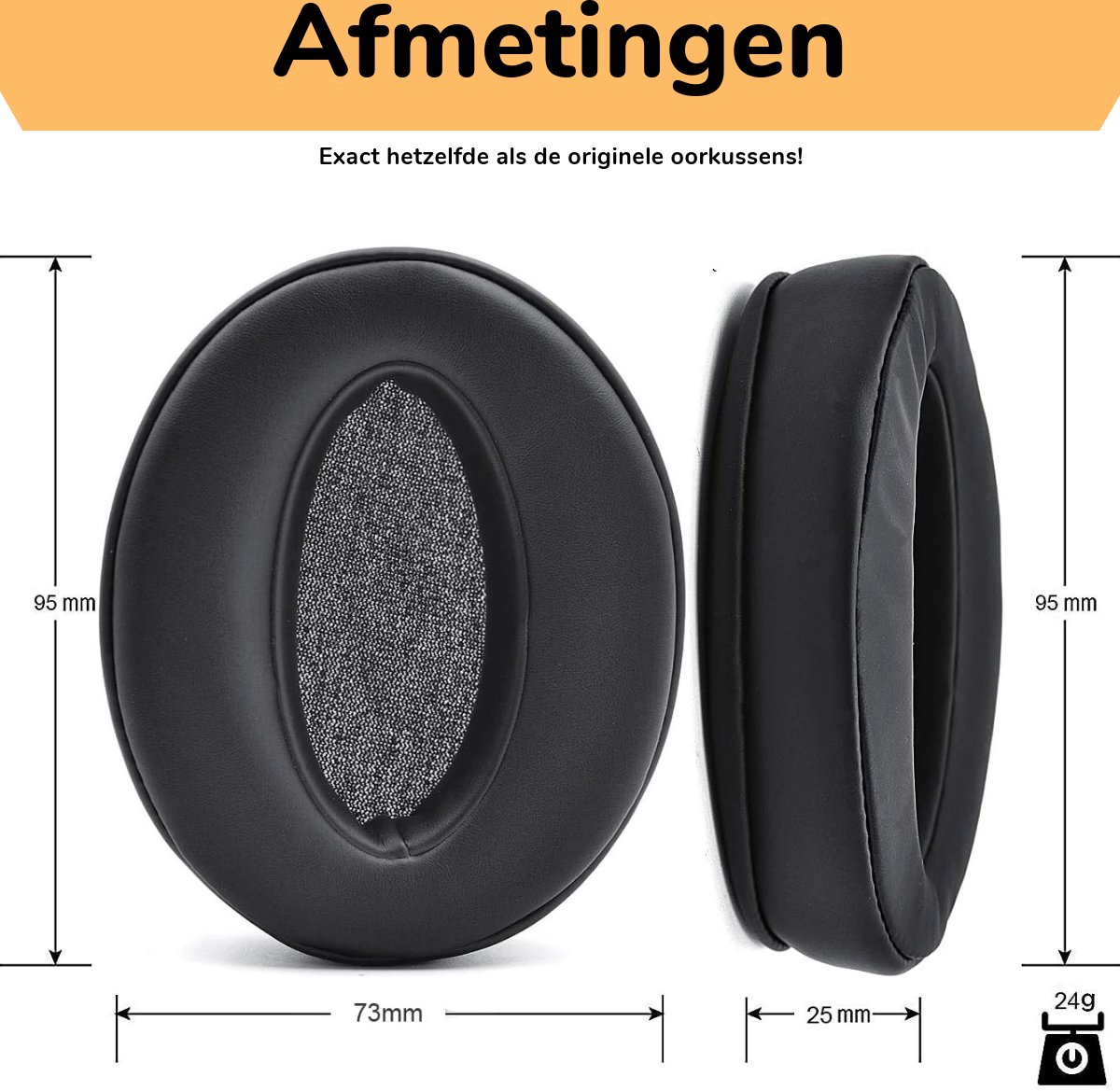 SOULWIT Oorkussens Vervangend Earpad Cushion voor Sennheiser HD 4.50BT/HD 4.50BTNC/HD4.50SE/HD4.40BT/HD4.30G/HD4.20S/HD458BT/HD 450/HD450BT/HD400S/ HD350BT/Adapt 360(MB 360 UC)/Adapt 361