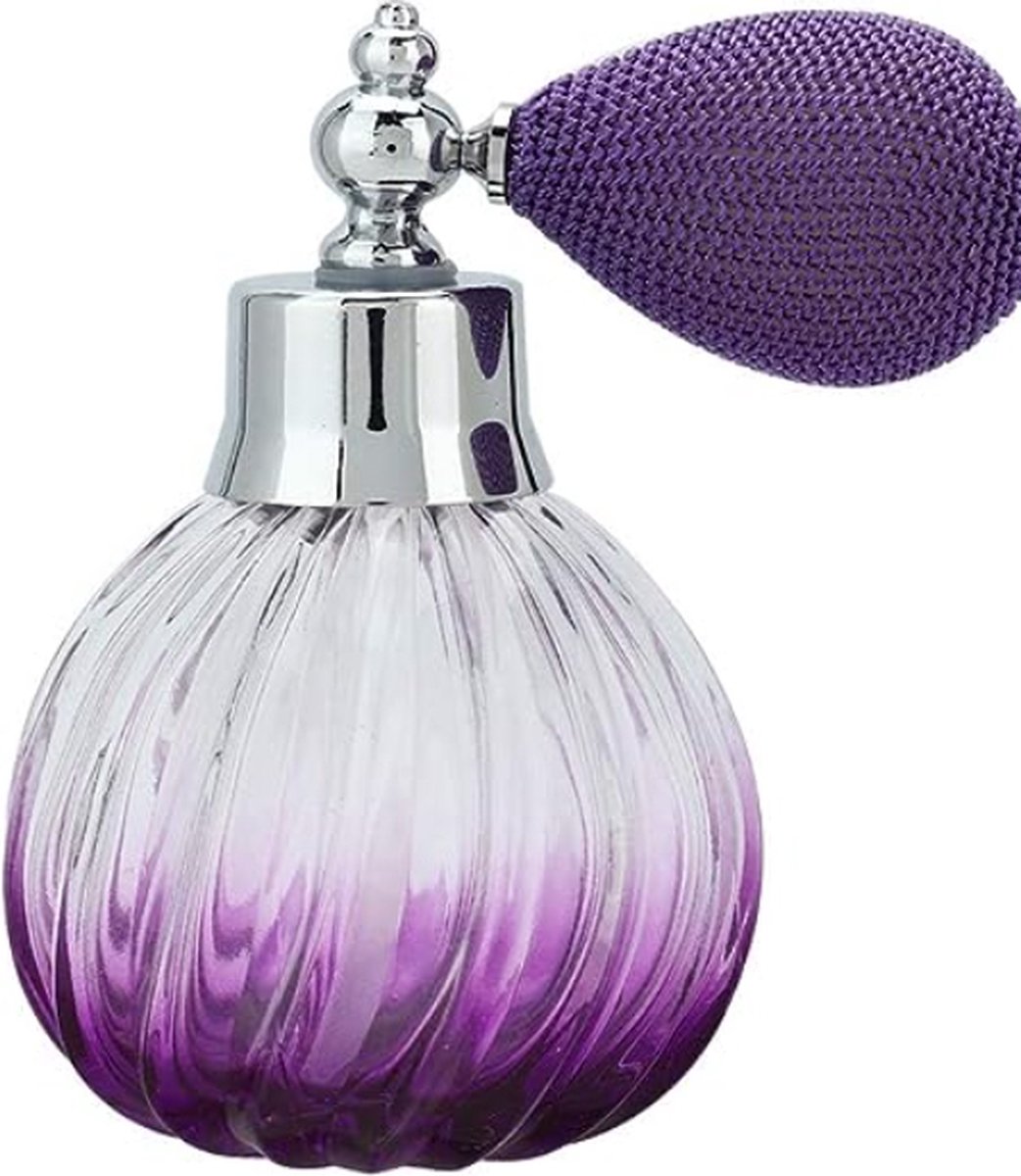 90ml Vintage Parfum Verstuiver, Pompoen Vorm Kristalglas Lege Parfum Spray Fles Parfum Verstuiver Dispenser Fles Lady Gift