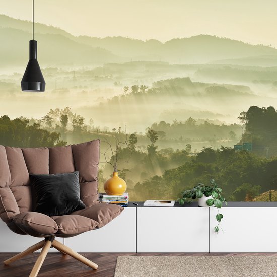 Papier peint photo Forêt dans la brume - Papier peint non tissé - 315 x 210 cm