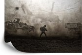 Fotobehang Leger In De Woestijn - Vliesbehang - 254 x 184 cm