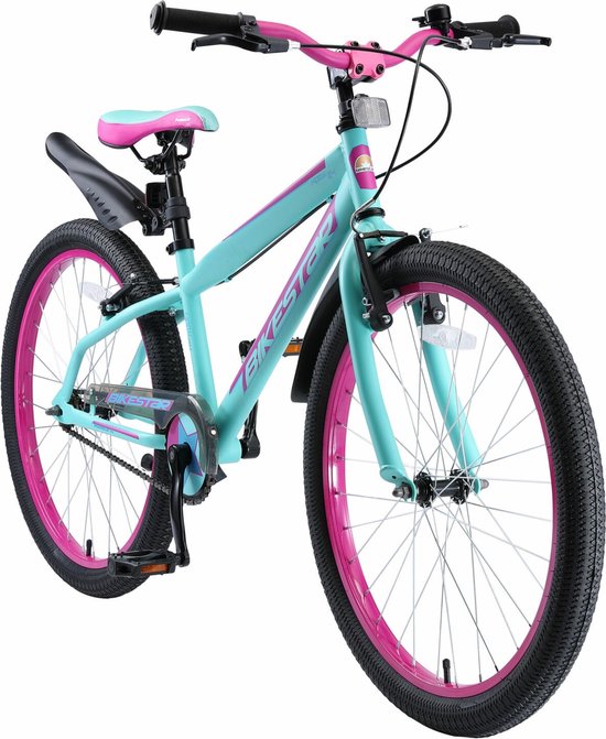 Vélo pour enfants Bikestar 24 pouces Urban Jungle , turquoise / violet | bol