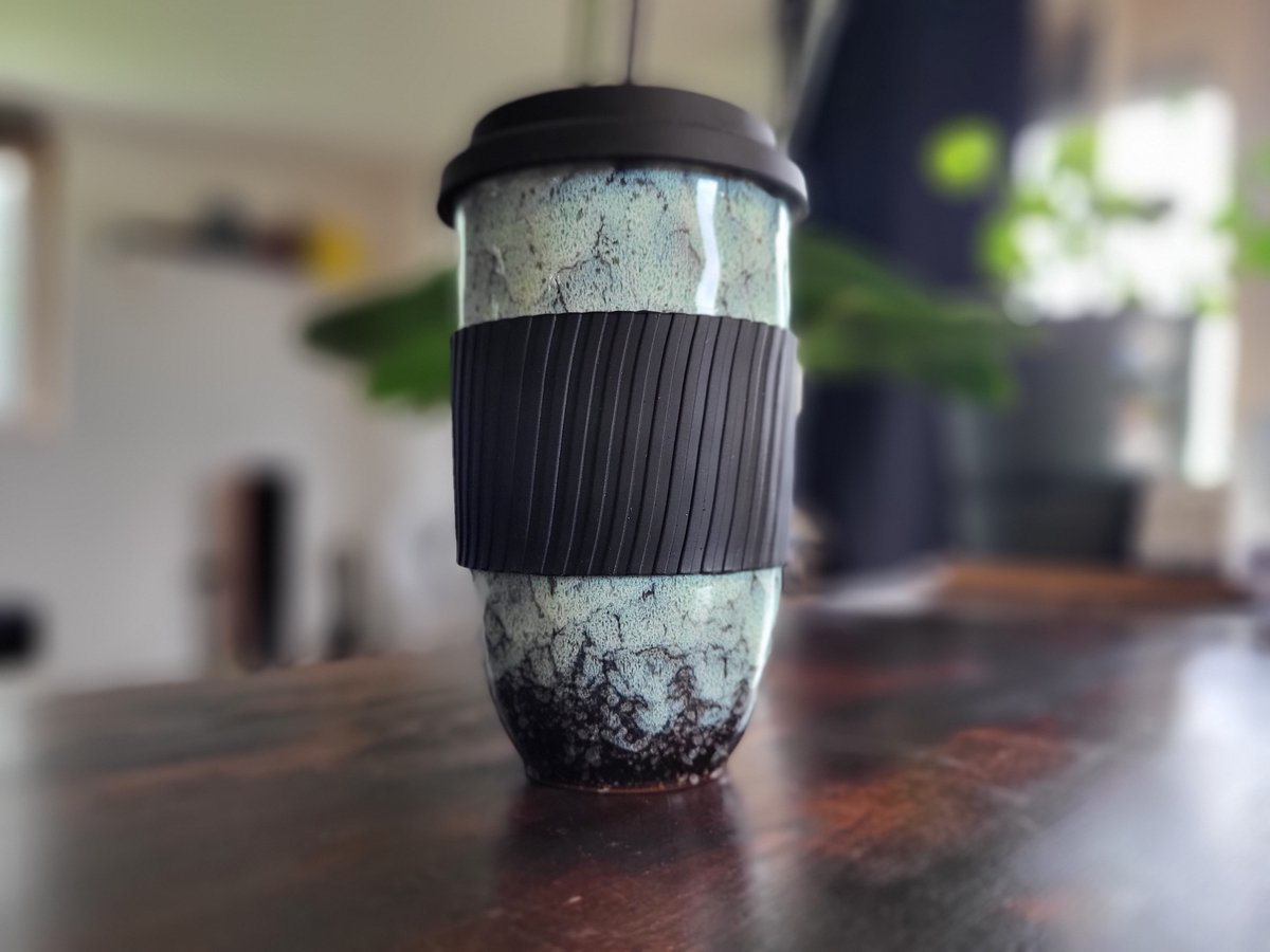 Simple Solutions Koffie To-Go Mok Lichtgroen - 350ml - Cafeïne - Onderweg - Werk - Auto - Hersluitbaar - Duurzaam -