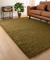 Tapis shaggy uni Shaggy Trend - vert olive 60x110 cm