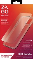 Geschikt voor ZAGG Apple iPhone 15 Plus InvisibleShield 360 Bundel Full Protection