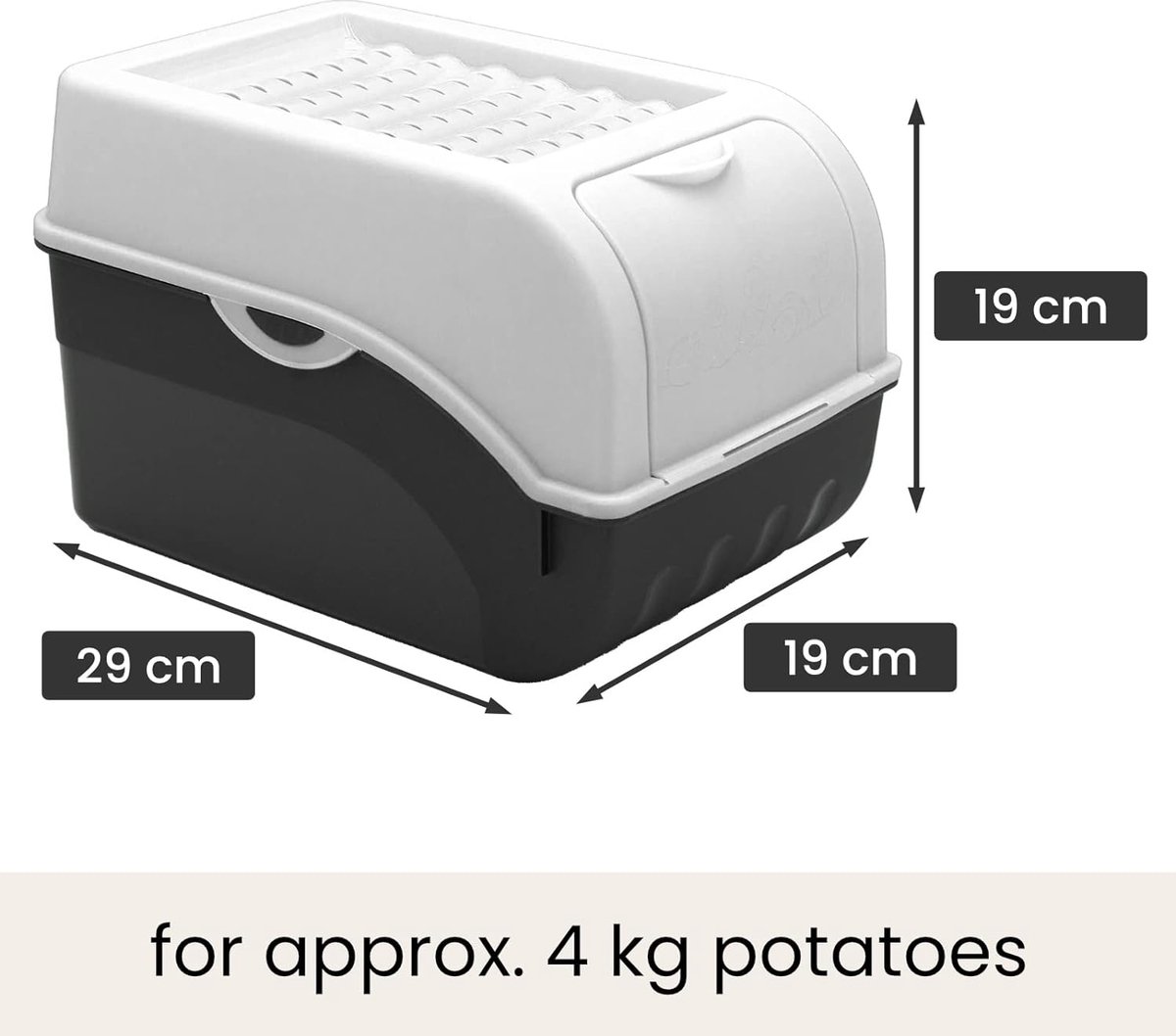 Boîte De Conservation Riz 10 Kg - Grand Récipient Hermétique Pour Céréales, Farine Et Aliments Animaux, Vert