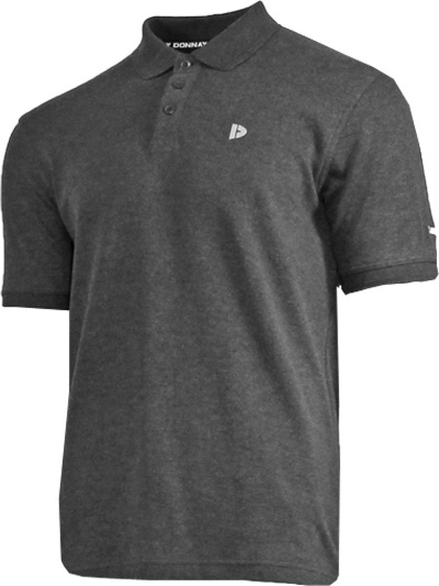 Donnay - Polo (Noah) - Sportpolo - Heren - Charcoal (037) - maat L