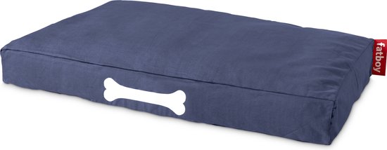 Fatboy Hondenkussen XL Blauw - 120l x 80b x 15h cm - Afwasbaar - Stonewashed