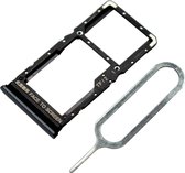 MMOBIEL Dual SIM Tray Houder Vervanging Compatibel met Xiaomi Redmi 10 2022 edition - Incl. Rubberen ring en Sim Pin - Zwart