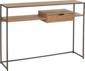 Just Scandinavian - Sidetable - MDF - eik fineer - 1 lade - metalen frame