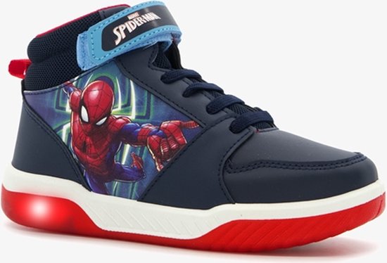 Baskets montantes garçon Spider-Man avec lumières - Blauw - Taille 26 | bol