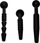 Master Series Dark Rods Siliconen Penis Plug Set - 3 stuks