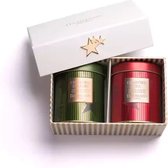 Dammann Frères - Cadeau de Noël Joyeux Noël - Thé vert et noir - 2 x 40 grammes de thé en vrac