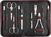 manicure set van 12 stuks – Professionele pedicure tool – Nagelkit gemaakt in Duitsland - Verzorgingsset – Echte lederen hoes – Ideaal voor reizen – Nagelset inclusief nagelknipper