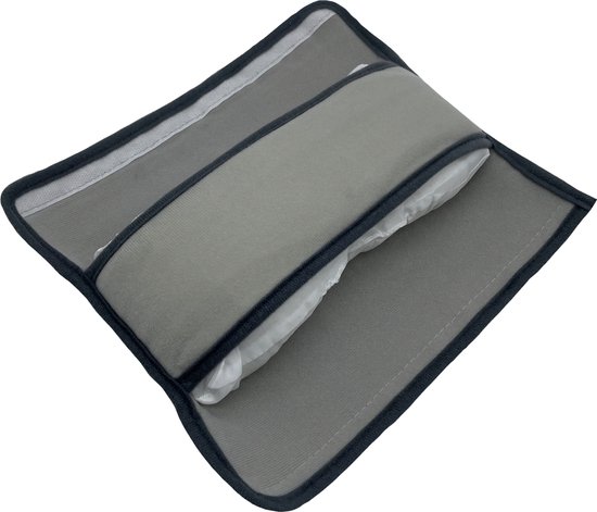 Combiset Grijs en Blauw - Gordelhoes Kind - Gordelkussen - Gordel Beschermer - Autogordel beschermer - Slaapkussen Auto - Gordelhoes Auto - Nekkussen Kind - Gordelhoezen van Merkloos — afbeelding 4