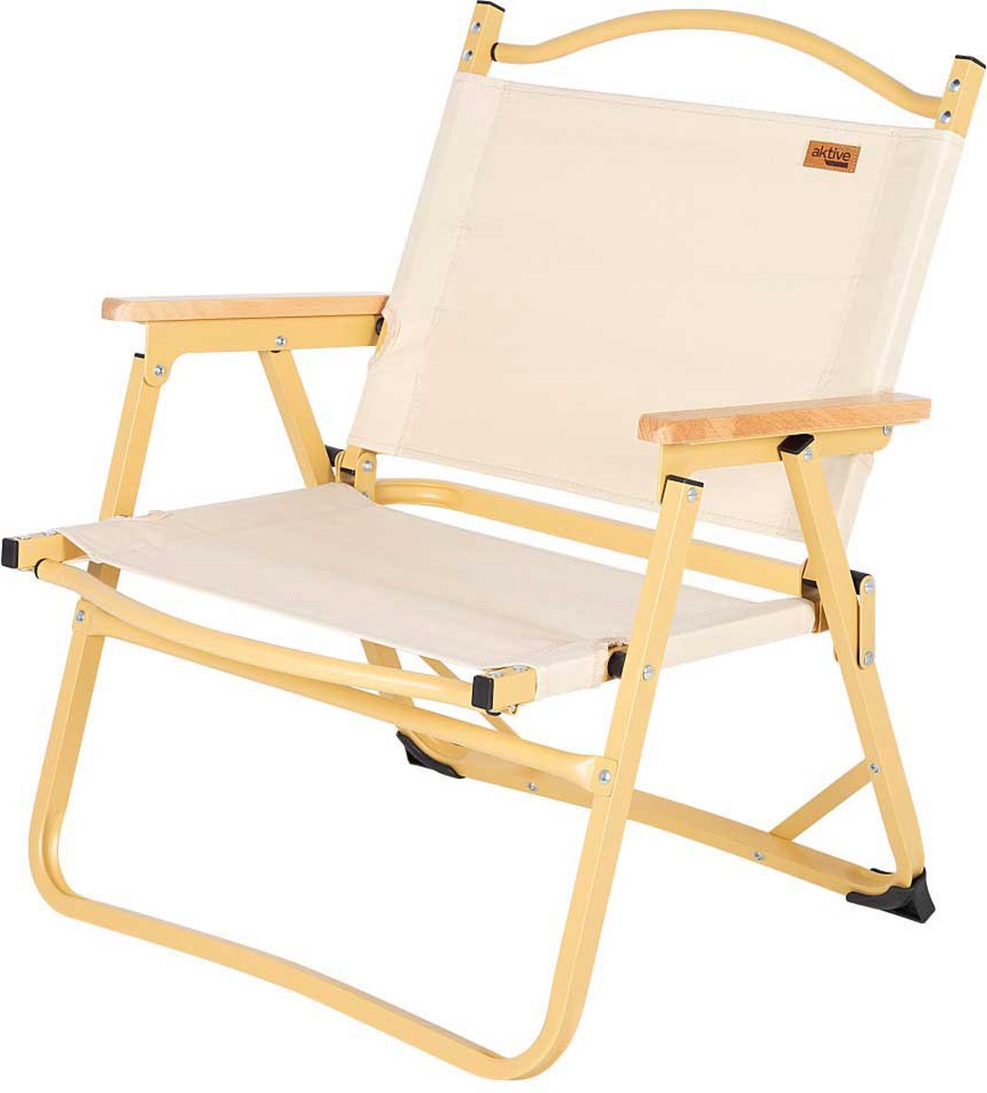 Aktive Glamping Opvouwbare Stoel Beige 52 x 55 x 62 cm