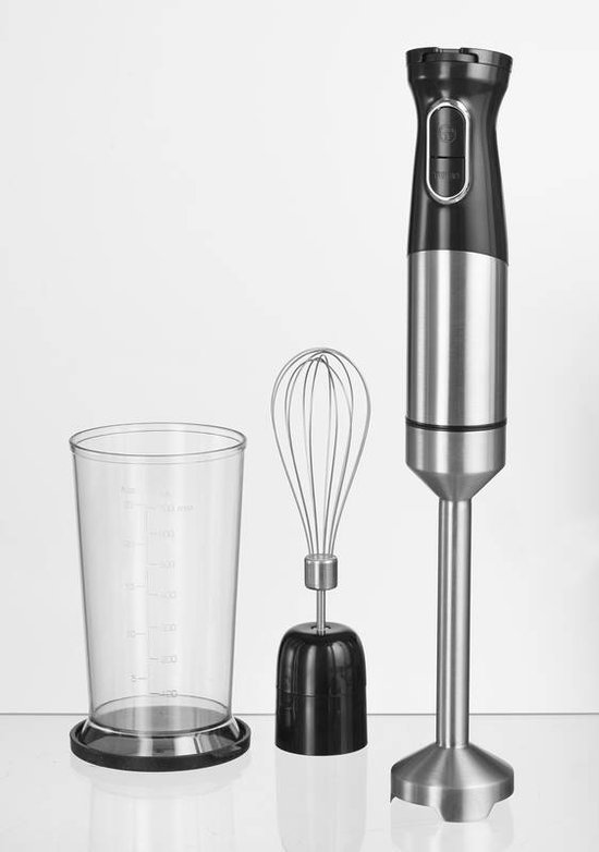 Ufesa BP4580 Vario 1000 Batidora de Mano, Potencia 1000 W, 20 Velocidades Turbo, Cuerpo y 2 Cuchillas de Acero Inoxidable, Diseño Ergonómico y Anti Salpicaduras, Vaso Medidor Incl., Sin BPA Ufesa BP4580 Vario 1000 Batidora de Mano, Potencia 1000 W, 20 Velocidades Turbo, Cuerpo y 2 Cuchillas de Acero Inoxidable, Diseño Ergonómico y Anti Salpicaduras, Vaso Medidor Incl., Sin BPA