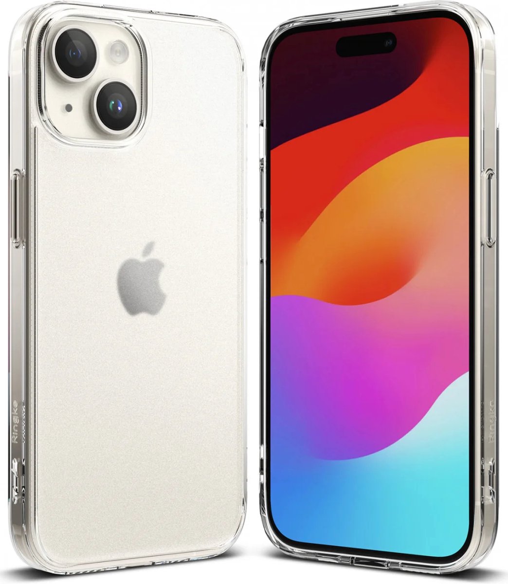 Ringke Fusion Back Cover Matte Transparant Hoesje Geschikt voor Apple iPhone 15 Plus